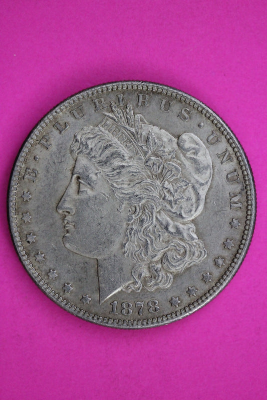 High Grade 1878 S Morgan Liberty Silver Dollar Guaranteed Authentic Coin 1827