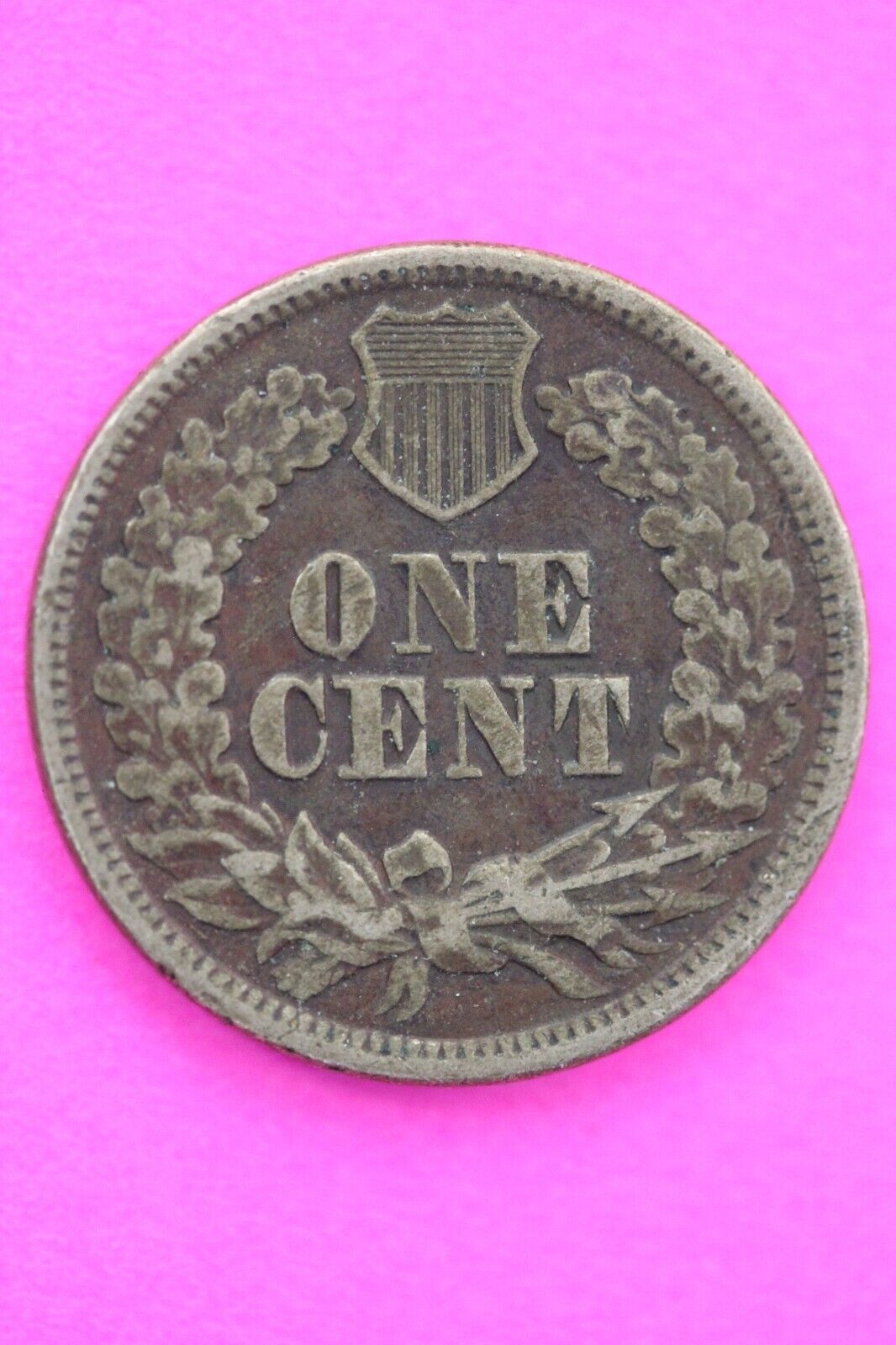 1863 Copper Nickel Indian Head Cent Penny Early Type Coin Exact Coin Pictured 54