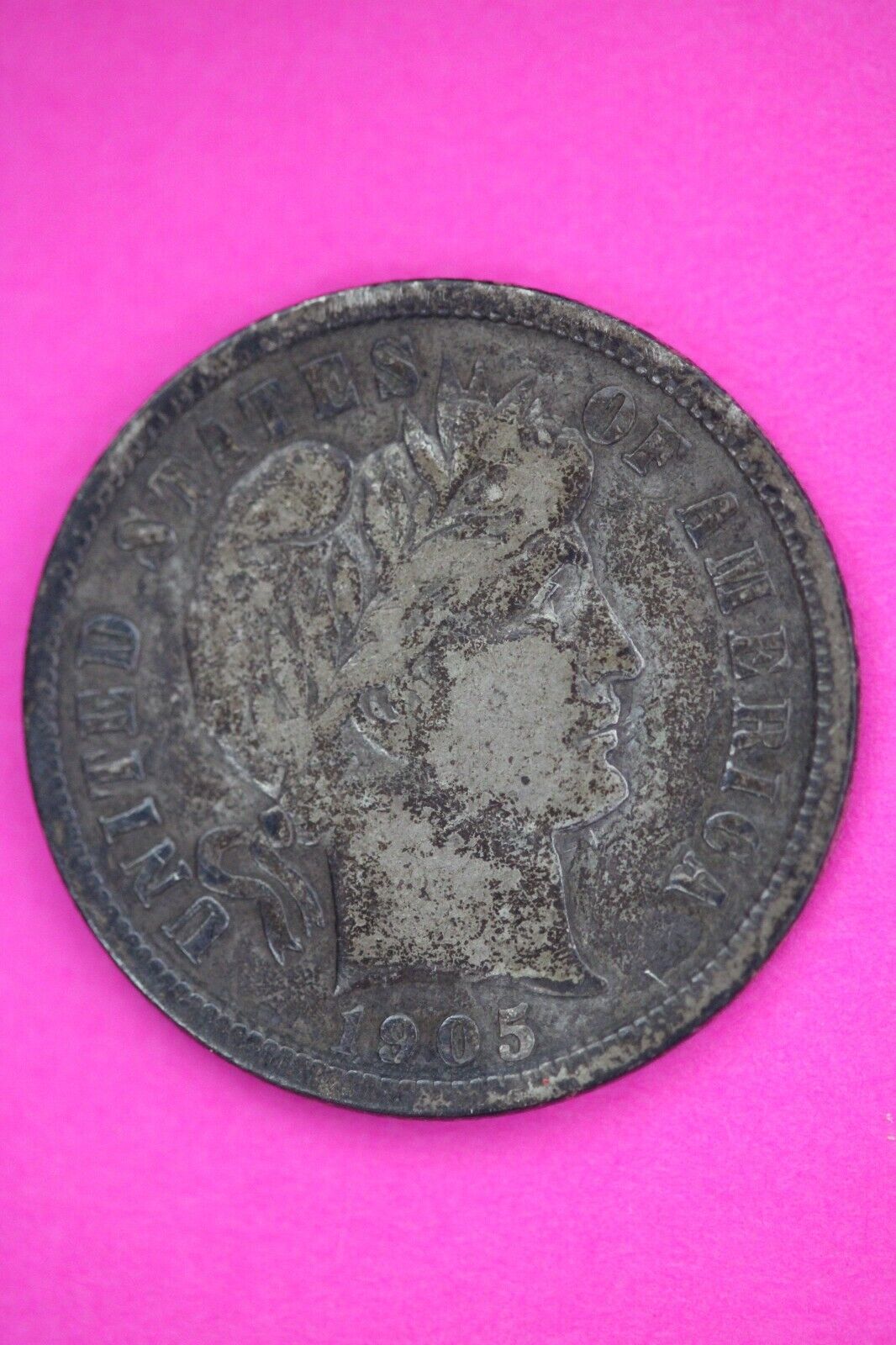 1905 S Barber Liberty Dime Scarce Semi Key Date Silver Coin San Francisco 40