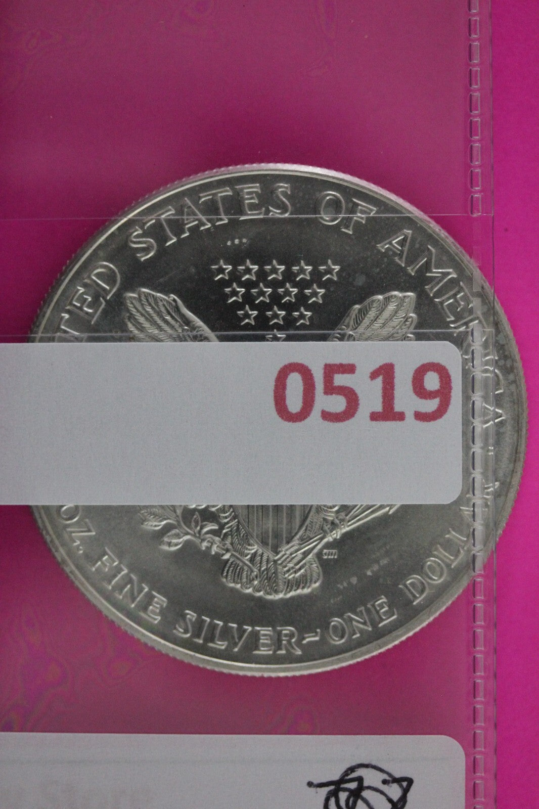 Colorized 2000 American Silver Eagle 1 Ounce .999 Fine Exact Coin Shown N0519