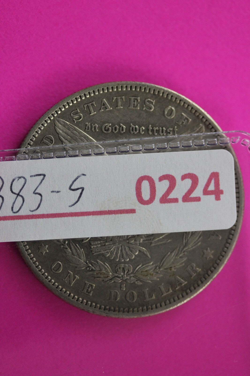 1883 S Morgan Lady Liberty Rare Date Silver Dollar Authentic 0224N