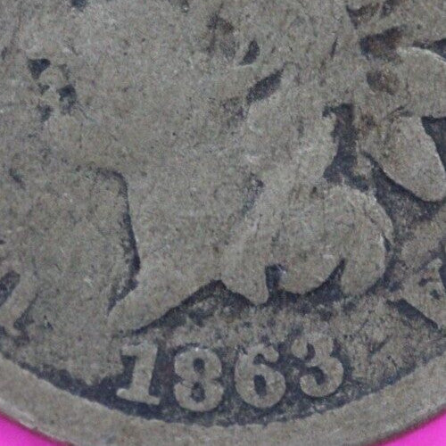 1863 Copper Nickel Indian Head Cent Penny Exact Early Type Coin Pictured 193