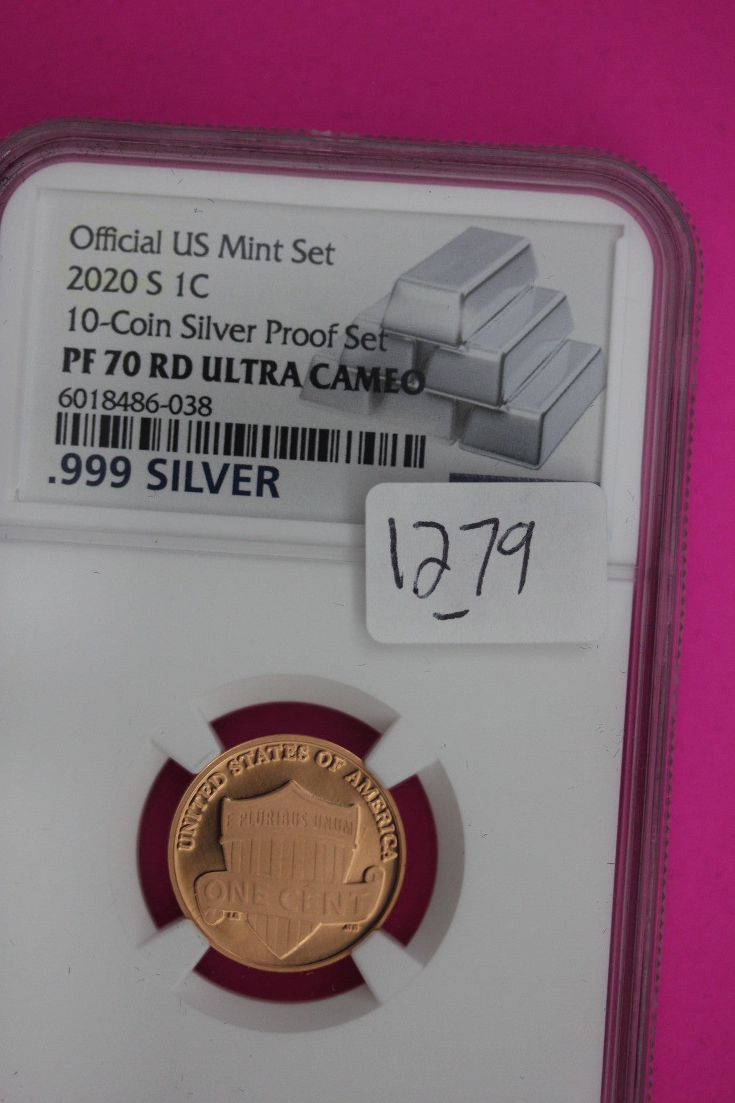 2020 S PF 70 Red Abraham Lincoln Shield Cent NGC Certified Graded Authentic 1279