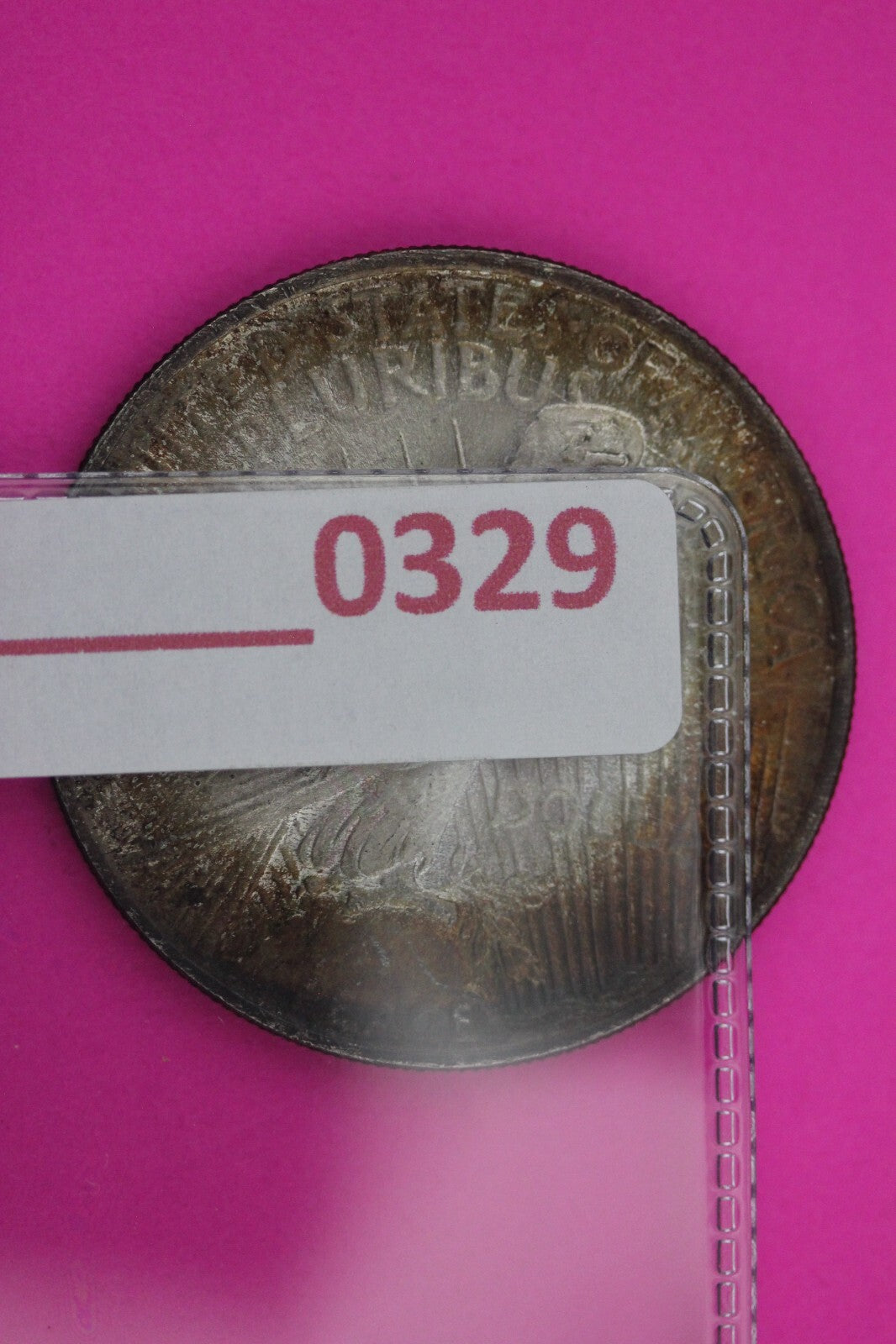 Toned 1924 P Peace Silver Dollar LIberty Coin Guaranteed Authentic 0329N