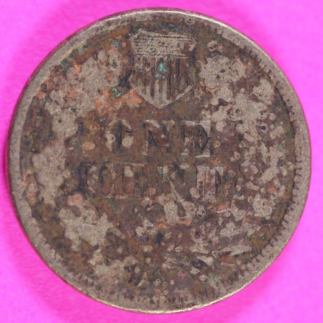 1860 Copper Nickel Indian Head Cent Penny Rare Type Coin Exact Coin Pictured 288