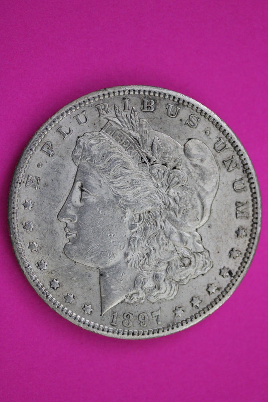 1897 S Morgan Silver Dollar Coin Guaranteed Authentic U.S.A American Seller 2039