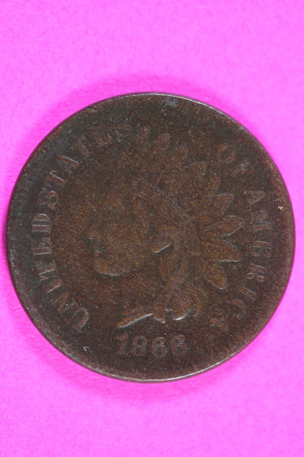 1866 Indian Head Cent Penny Scarce Early Type You Get Exact Coin Pictured 261