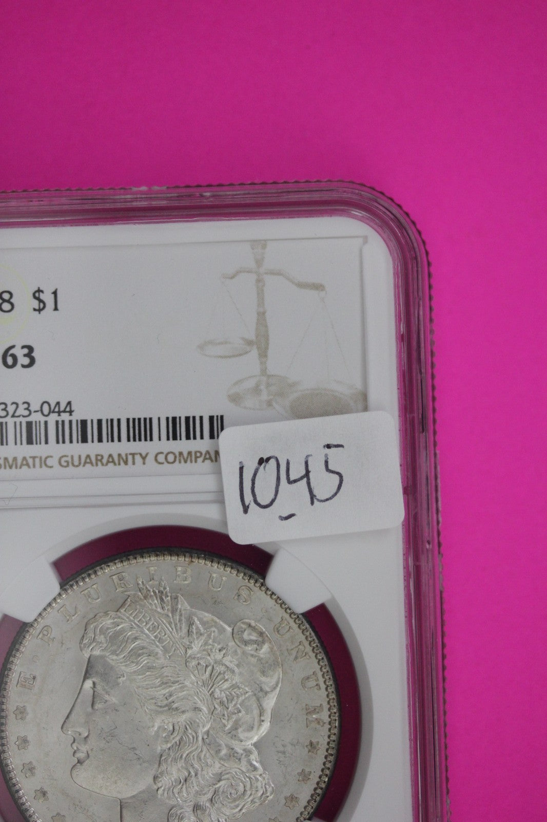 1888 P MS 63 Liberty Morgan Silver Dollar NGC Certified Graded Authentic 1045