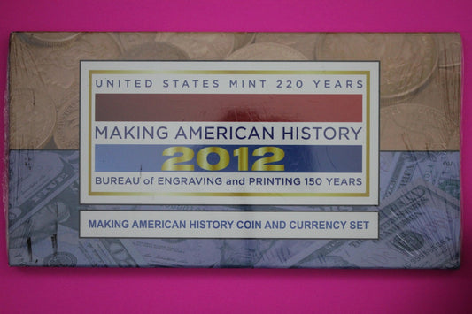 Mint Sealed 2012 Coin & Currency Set Proof 1 OZ Silver Eagle & $5 Note COA 9013