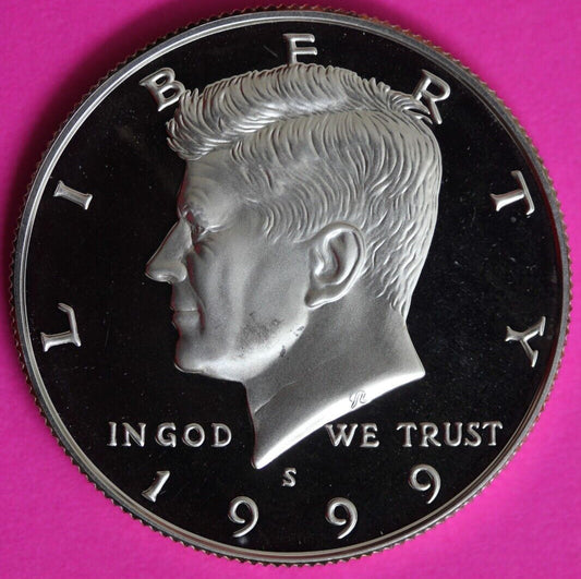 GEM Proof Silver 1999 S John F Kennedy Half Dollar Exact Coin Shown Tom 60