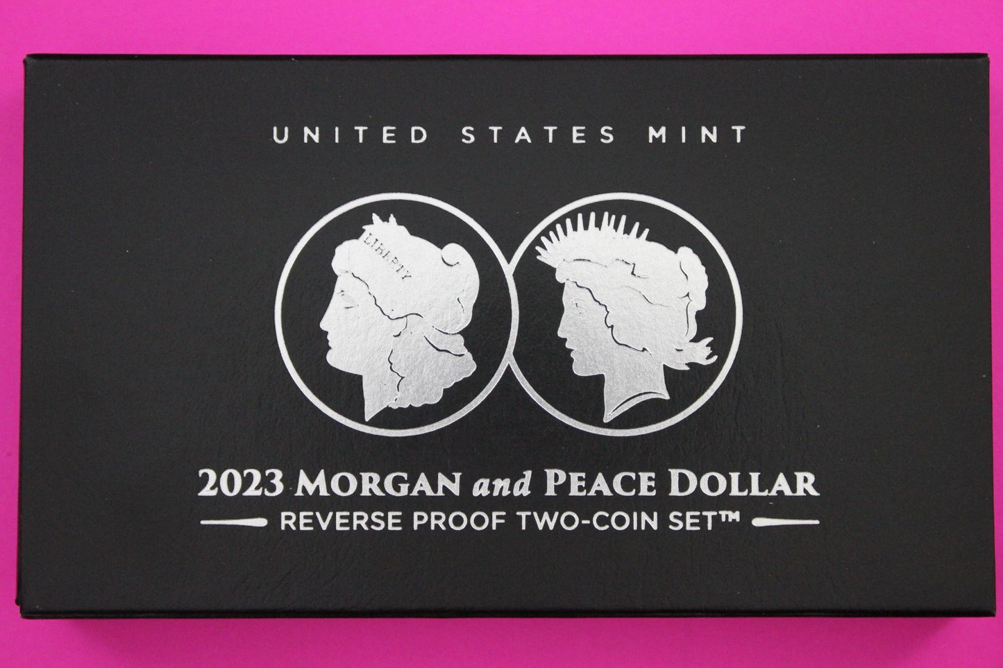 Gem 2023 Morgan & Peace Dollar Reverse Proof 1.7 Ounces of Silver Box & COA 7070