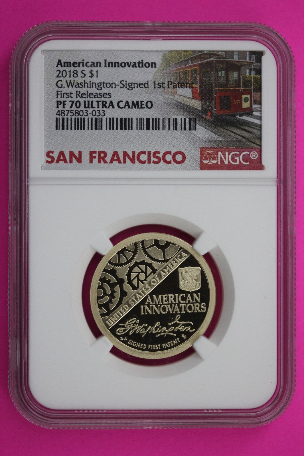 2018 PF 70 Proof Ametican Innovation Dollar NGC Graded Certified Authentic 542