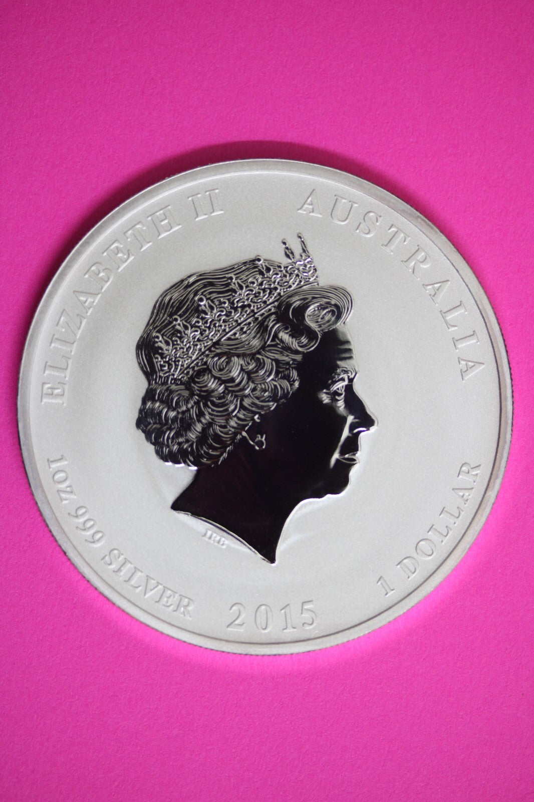 Gem BU 2015 Australia Year Of The Goat 1 OZ Silver Lunar Same Coin In Pics 513