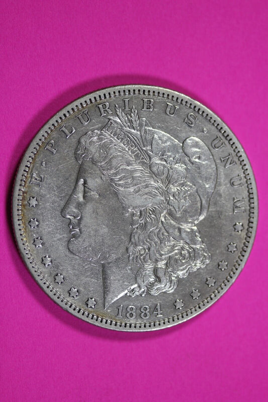 High Grade 1884 S Morgan Liberty Silver Dollar Rare Key Date San Francisco 123