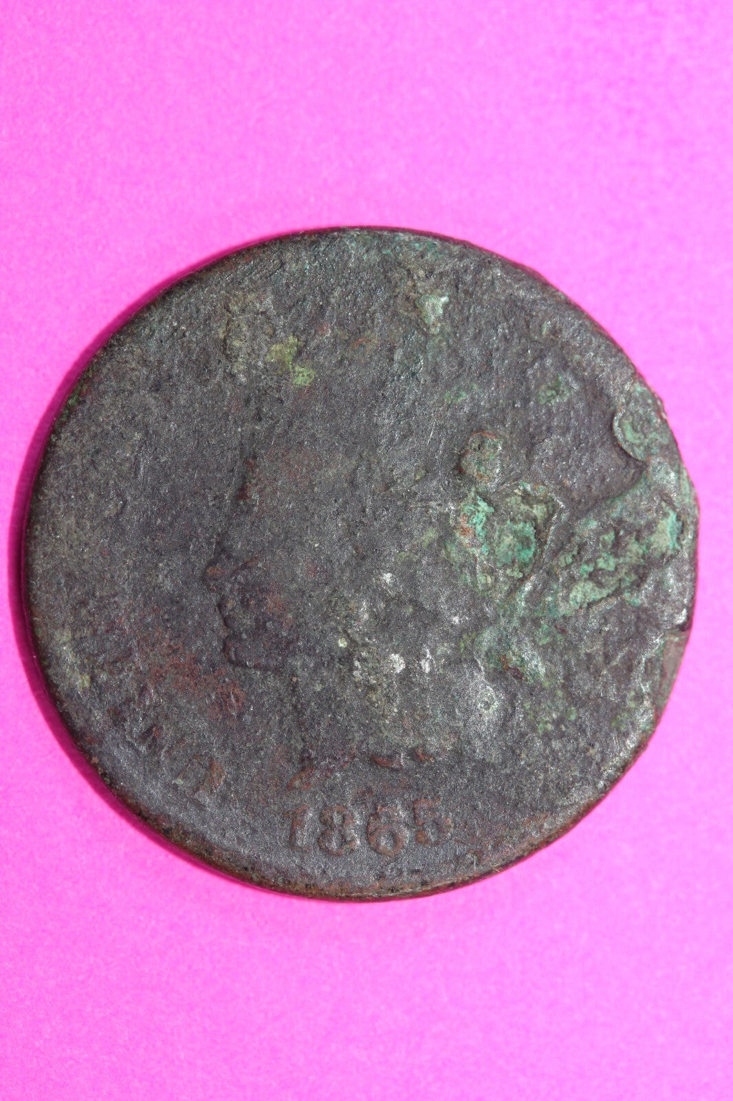 1865 Indian Head Cent Penny Scarce Early Type Coin Exact Coin Pictured 121