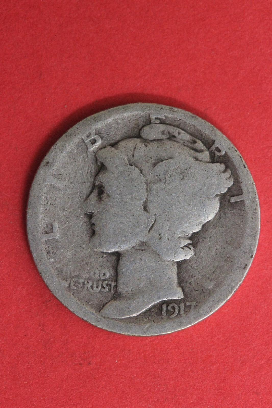 1917 S Silver Mercury Dime Exact Coin Shown Fast Flat Rate Shipping OCE 130