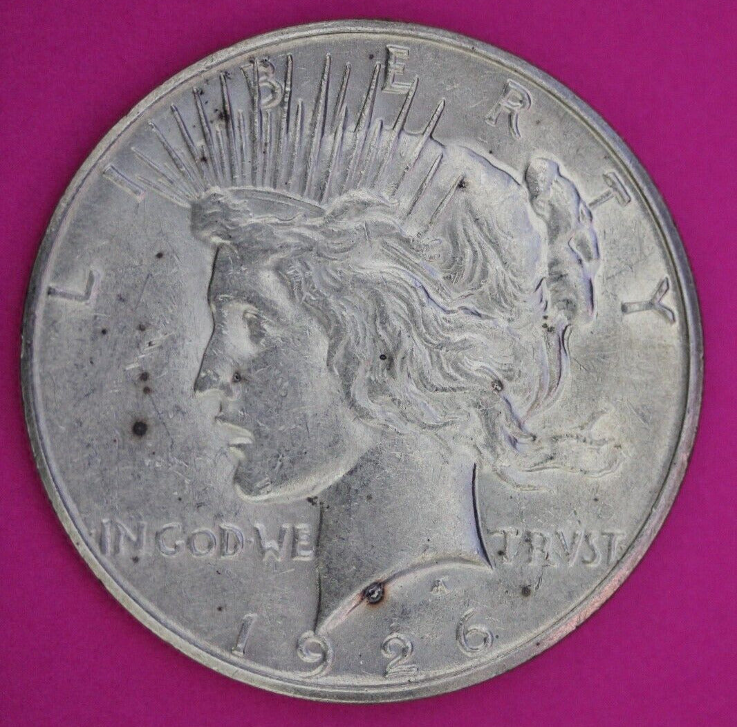 1926 S Liberty Peace Silver Dollar Scarce Semi Key Date San Francisco Coin 62