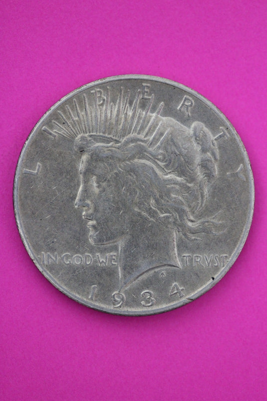 1934 S Liberty Peace Silver Dollar Scarce Semi Key Date Coin San Francisco 67