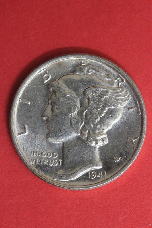 1941 P Silver Mercury Dime Exact Coin Shown Fast Flat Rate Shipping OCE 76