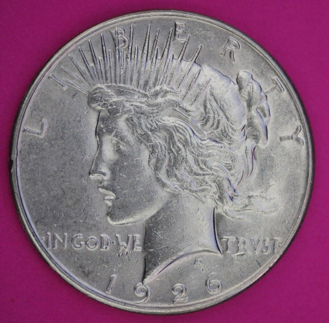 1926 S Liberty Peace Silver Dollar Scarce Semi Key Date San Francisco Coin 75