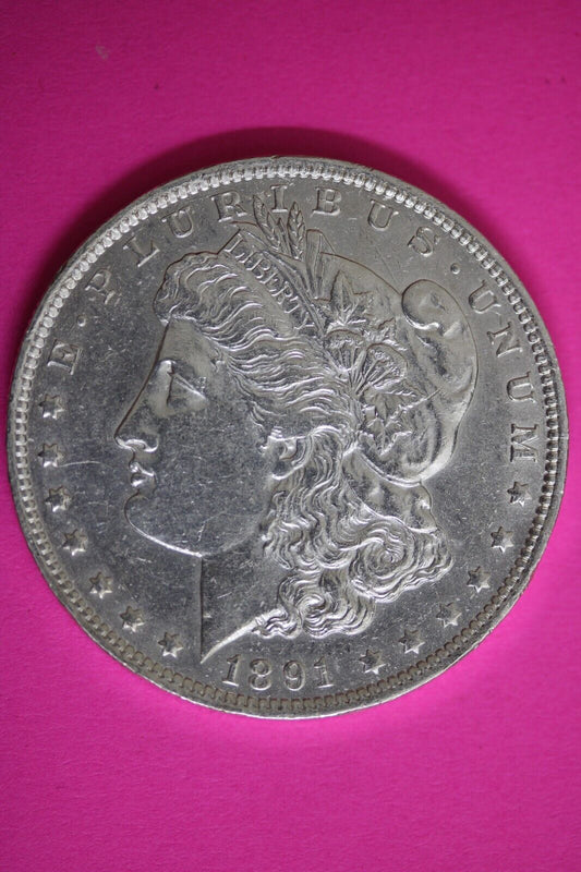 High Grade 1891 O Morgan Liberty Silver Dollar Scarce Semi Key Date Coin 108