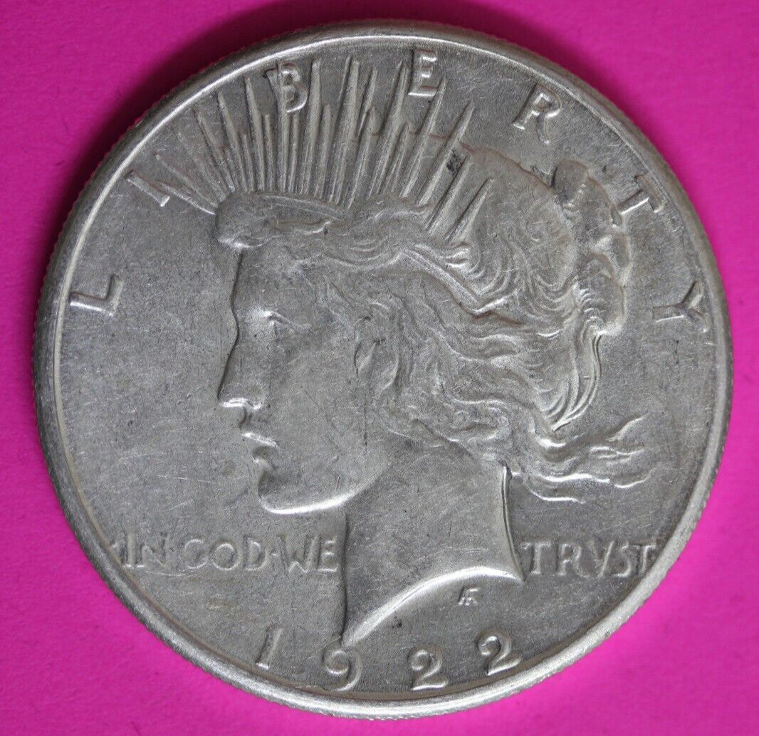 High Grade 1922 S Liberty Peace Silver Dollar San Francisco Mint Nice Luster 152