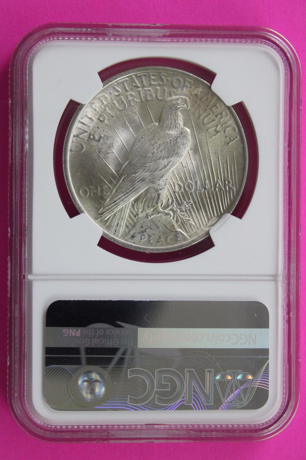 1922 P MS 63 Liberty Peace Silver Dollar NGC Certified Graded Authentic 713