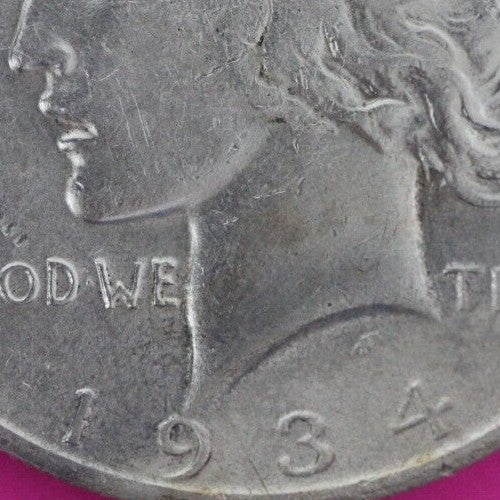 High Grade 1934 S Liberty Peace Silver Dollar San Francisco Semi Key Coin 113