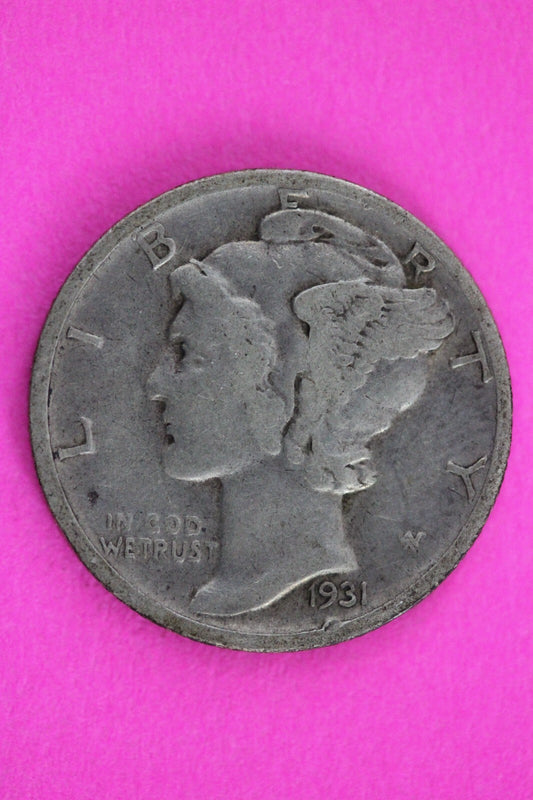 1931 D Mercury Winged Liberty Dime Semi Key Date Exact Same Coin In Pics 104
