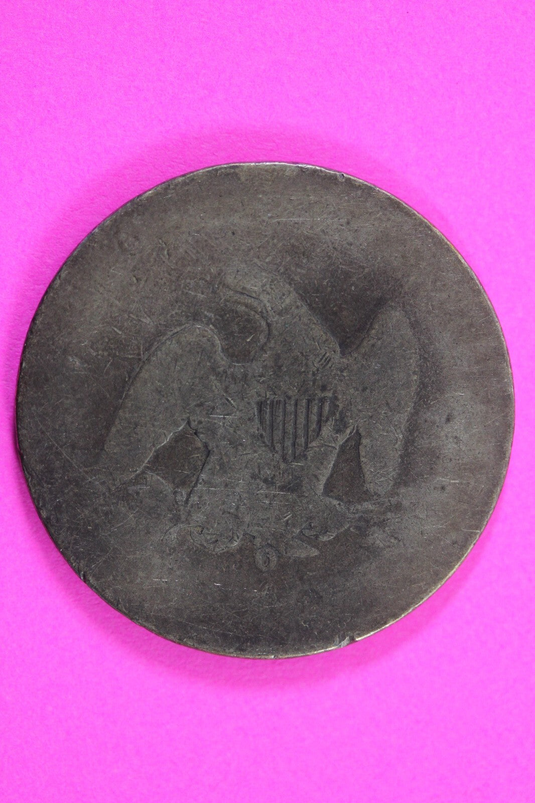 No Date Seated Liberty Half Dollar Silver Exact Coin In Pics Low grade Filler 04