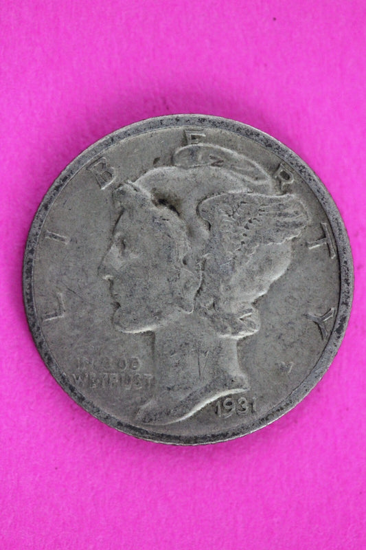 1931 S Mercury Winged Liberty Dime Semi Key Date Exact Same Coin In Pics 106
