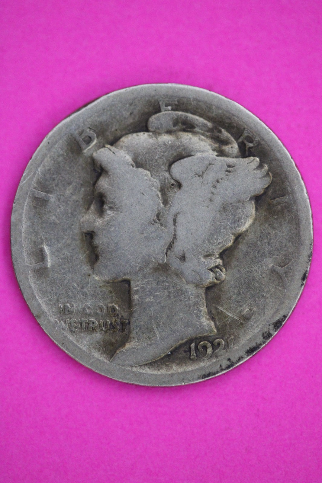 1921 P Mercury Liberty Dime Silver Coin Guaranteed Genuine American Seller 2556