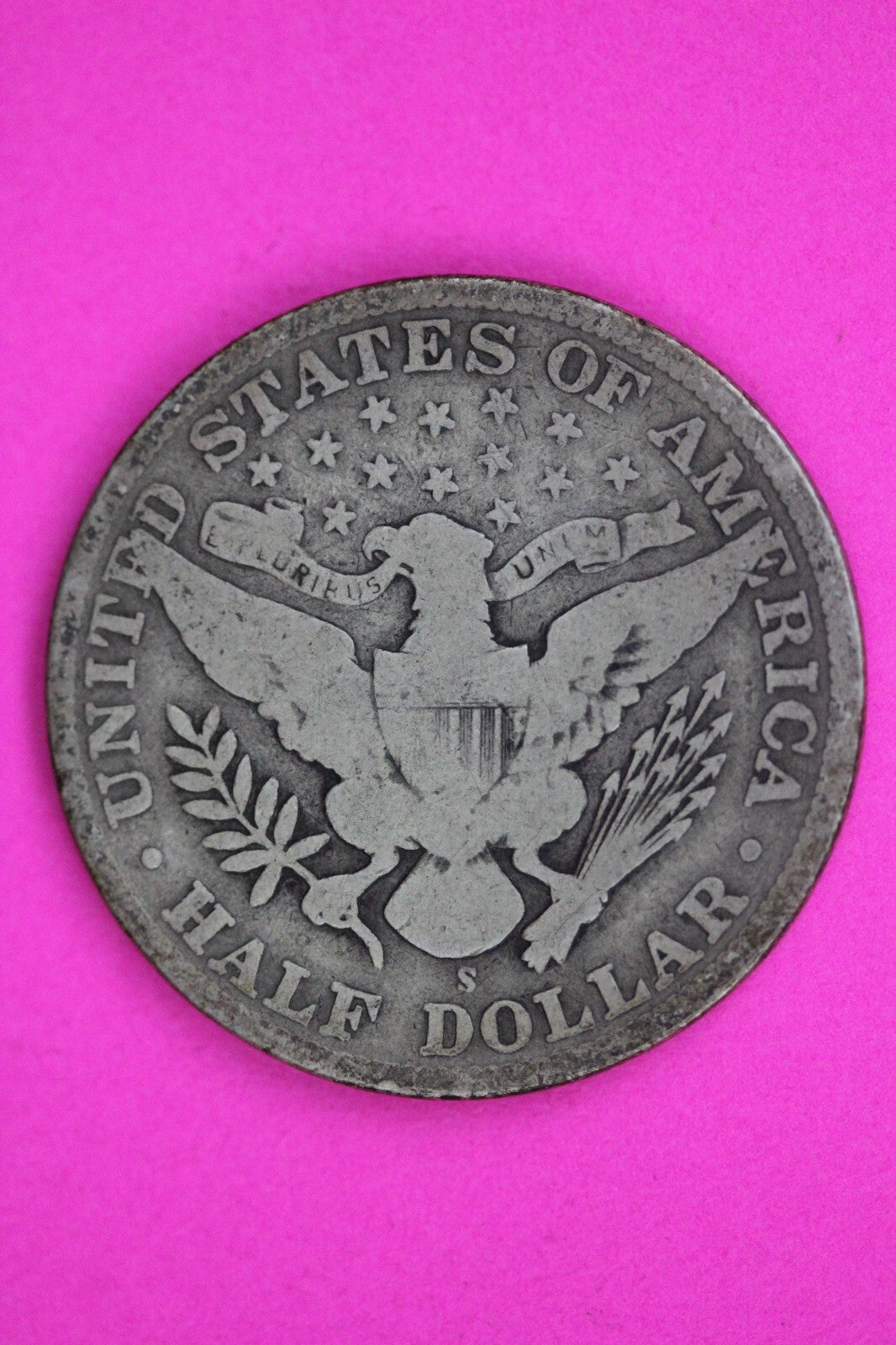 1909 Inverted S Barber Liberty Half Dollar Silver Coin Guaranteed Authentic 1481