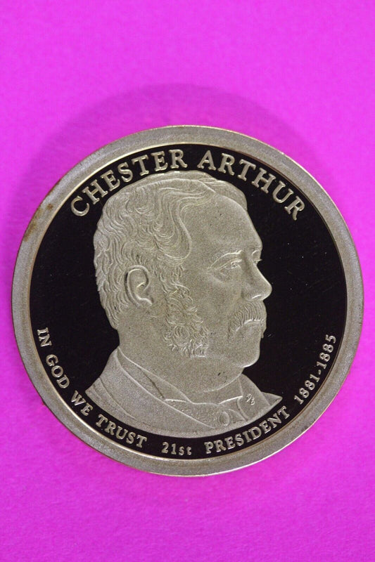 Proof 2012 S Chester Arthur Presidential Dollar DCAM Same Coin In Pics TOM 05