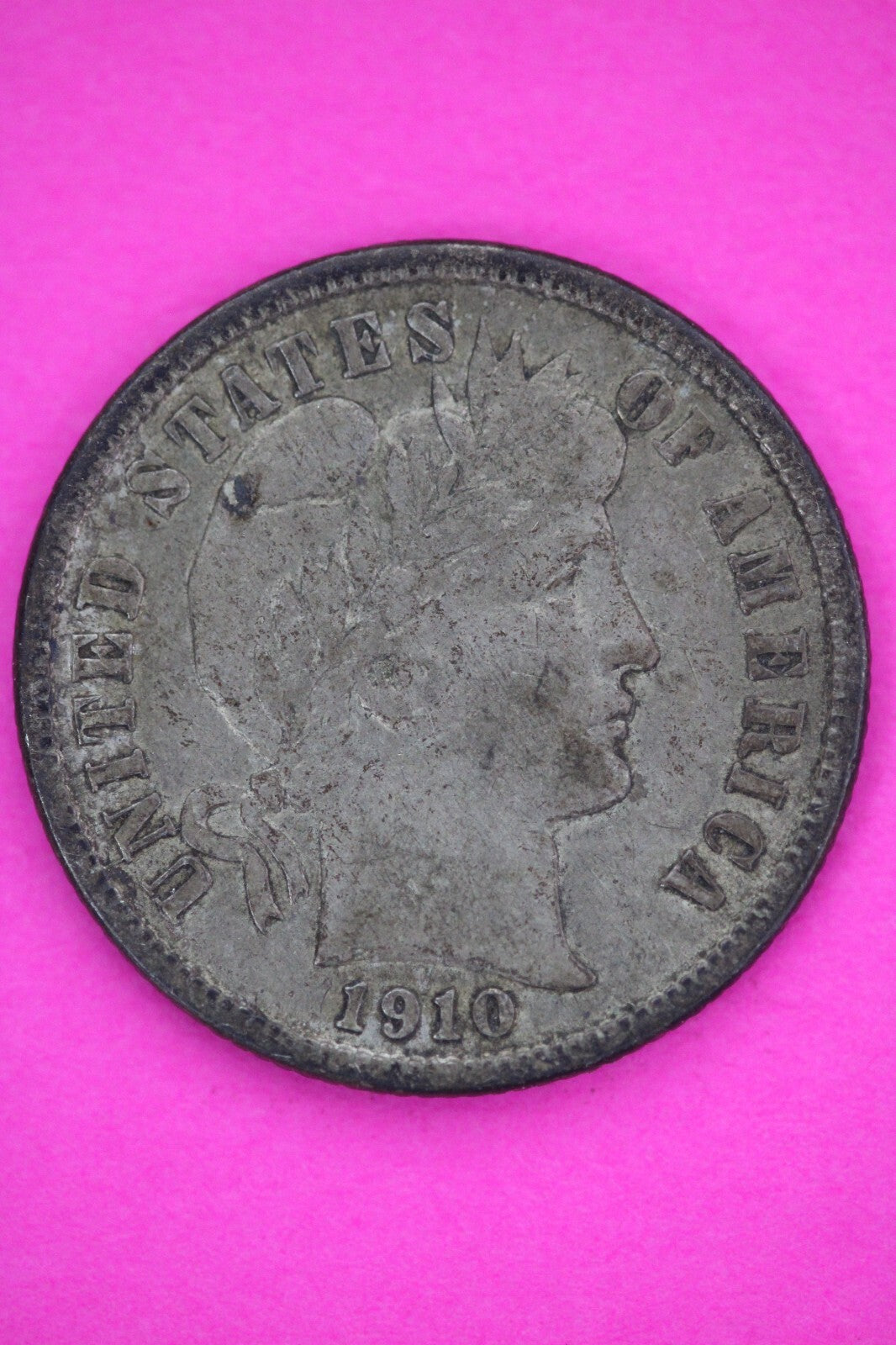 1910 P Barber Liberty Dime Scarce Semi Key Date Coin Philadelphia Mint 145