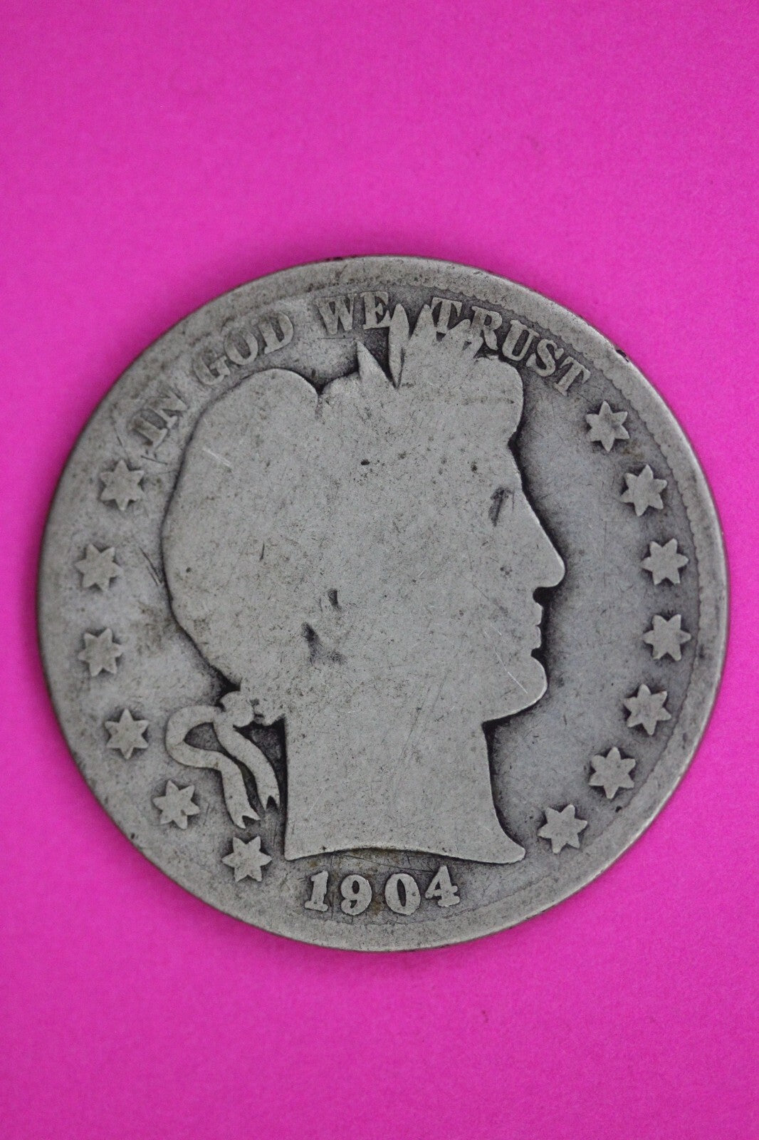 1904 S Barber Liberty Half Dollar Silver Coin Guaranteed Authentic Genuine 1493