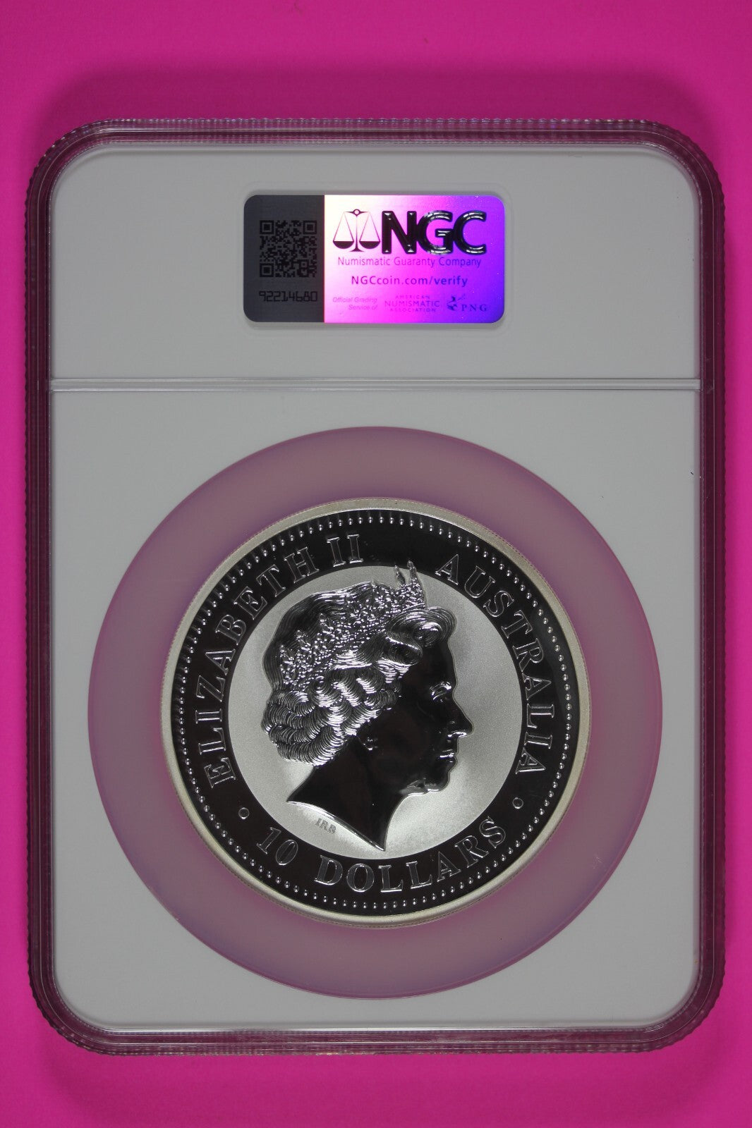 Top Pop Finest Known 2001 MS 69 10 OZ Silver Australia Year Of Snake NGC 7012