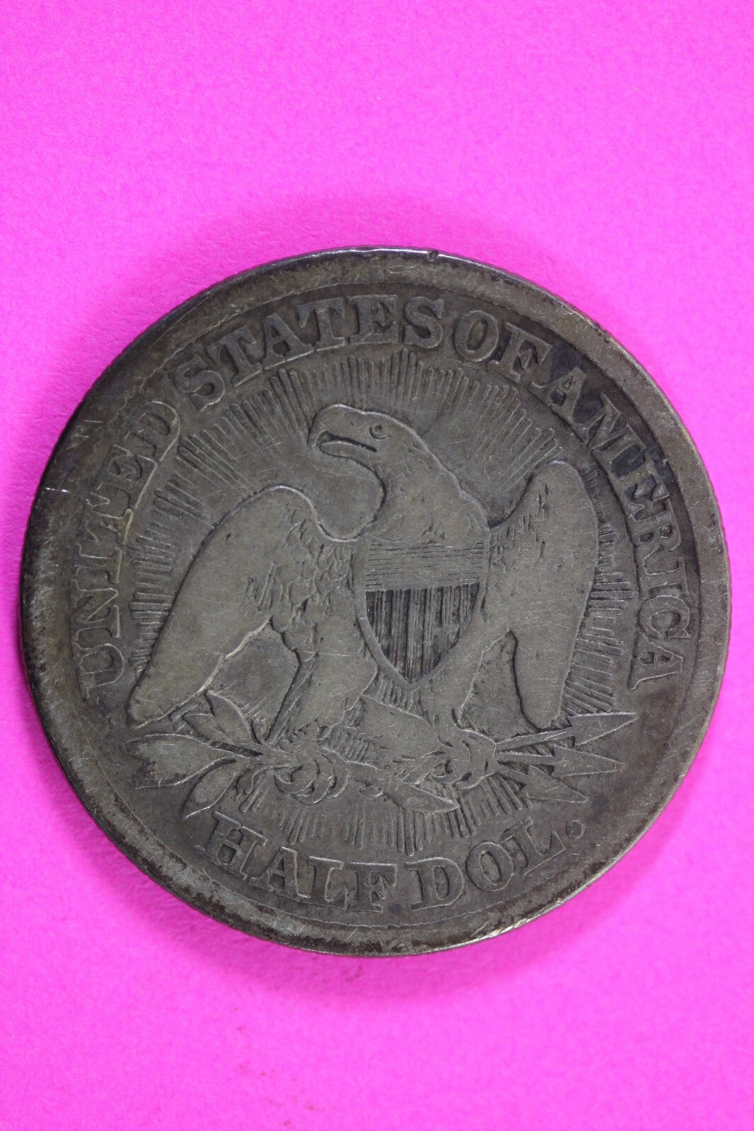 1853 P Seated Liberty Half Dollar Silver Exact Coin In Pic Semi Key Date 20