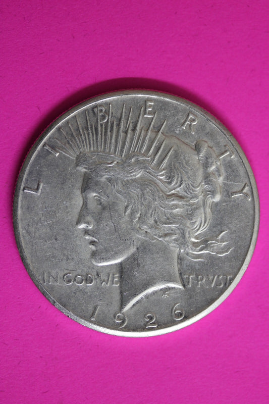 High Grade 1926 S Liberty Peace Silver Dollar San Francisco Mint Nice Luster 159