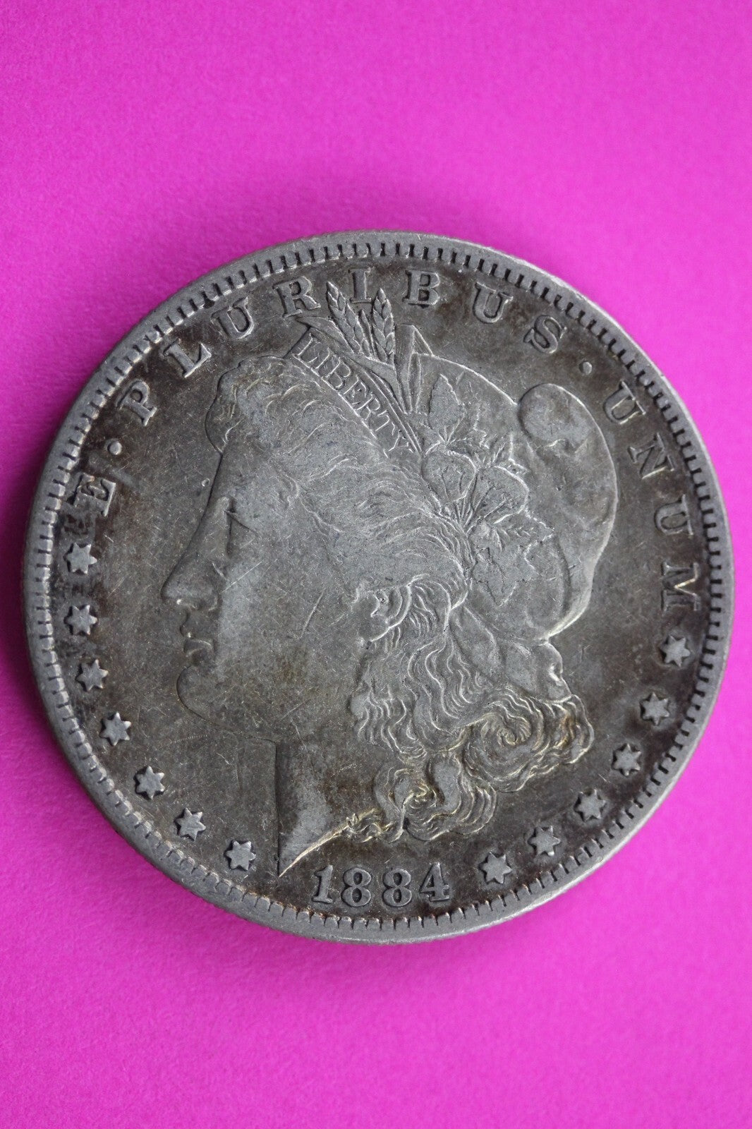 1884 S Morgan Lady Liberty Rare Date Silver Dollar Guaranteed Authentic 0228N