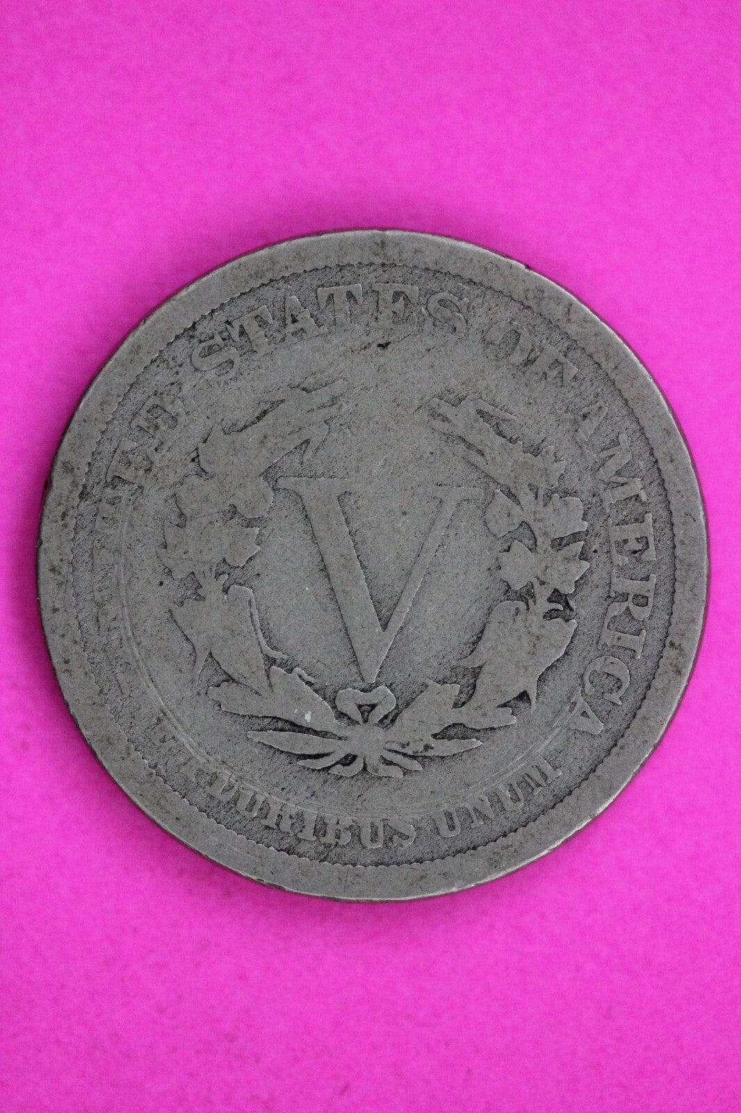 1883 No Cents V Liberty Nickel Guaranteed Authentic & Genuine Coin Free 1529