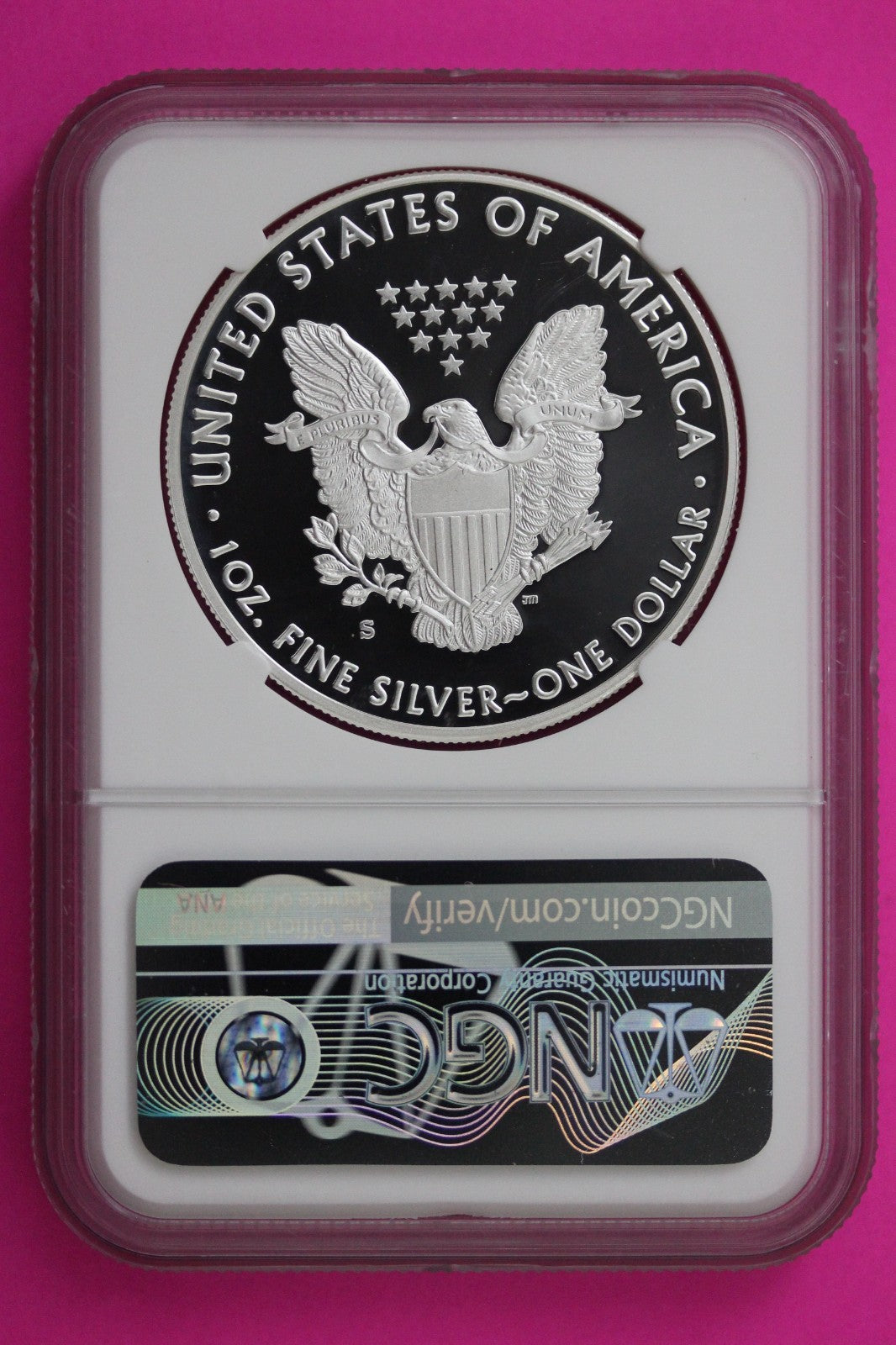 2018 S PF 70 Proof DCAM Silver American Eagle NGC Certified Authentic Graded 278