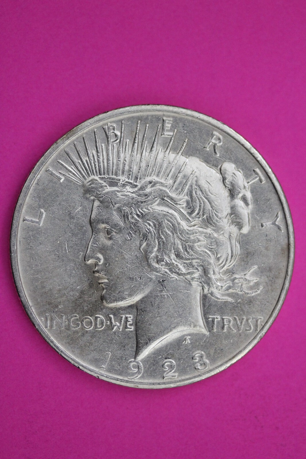 High Grade 1923 D Liberty Peace Silver Dollar Denver Mint Nice Luster 206