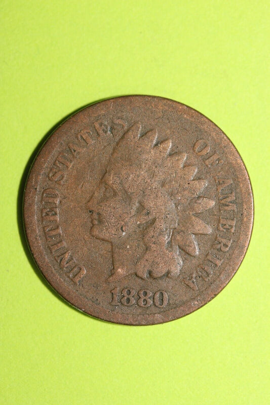 1880 Indian Head Cent Penny Exact Coin Shown Fast Combined Shipping OCE 78