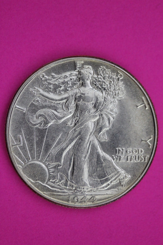 High Grade 1944 P Walking Liberty Silver Half Dollar Guaranteed Authentic 1031
