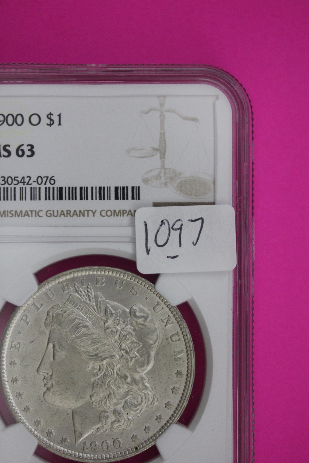 1900 O MS 63 Liberty Morgan Silver Dollar NGC Certified Graded Authentic 1097