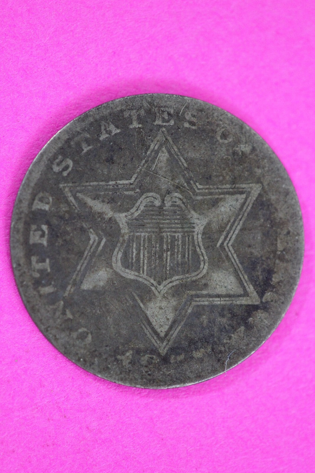 1857 Trime 3 Three Cent Silver Dime Exact Coin Shown In Pics Semi Key Date 92