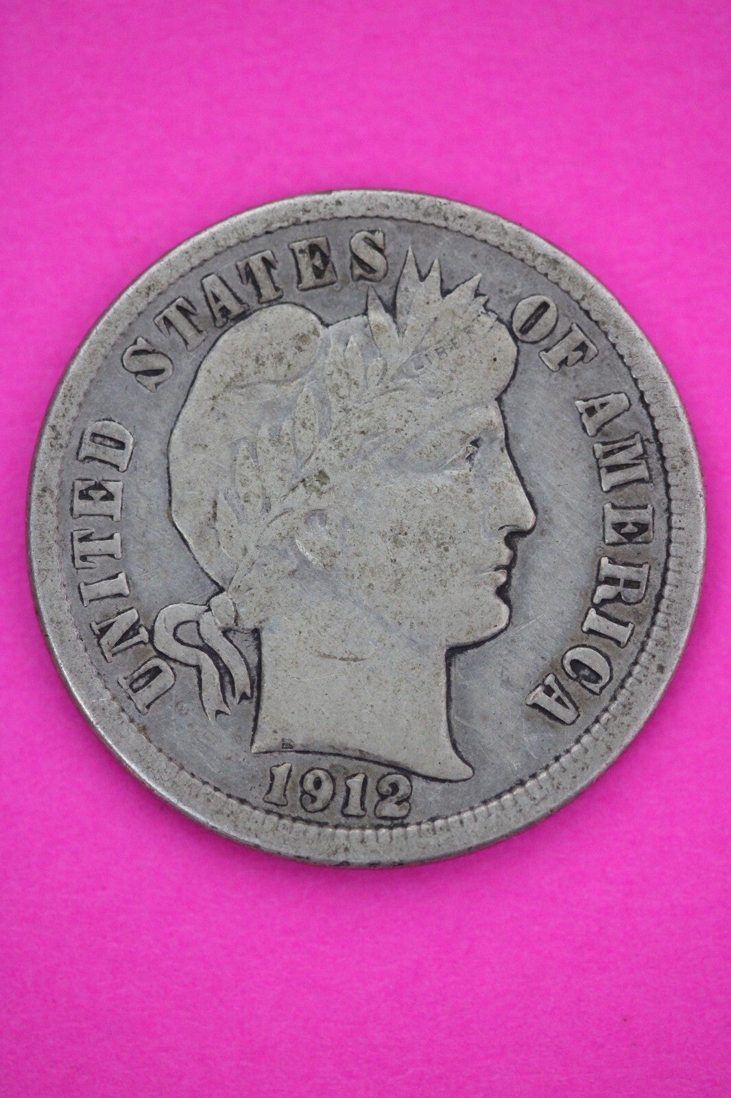 1912 P Barber Liberty Dime Scarce Semi Key Date Coin Philadelphia Mint 32