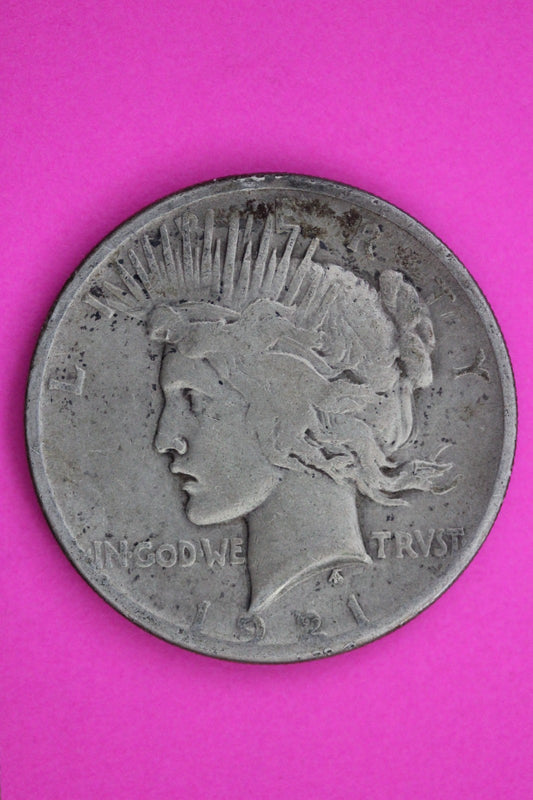 1921 P Peace Lady Liberty Semi Key Date Silver Dollar Guaranteed Authentic 1616