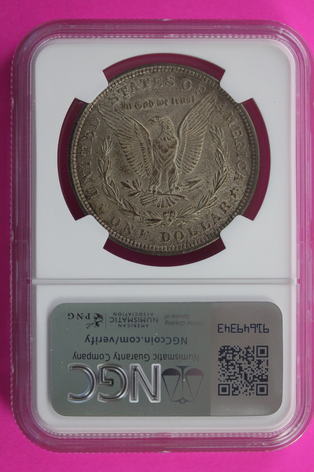 1921 P MS 64 Liberty Morgan Silver Dollar NGC Certified Graded Slab 473